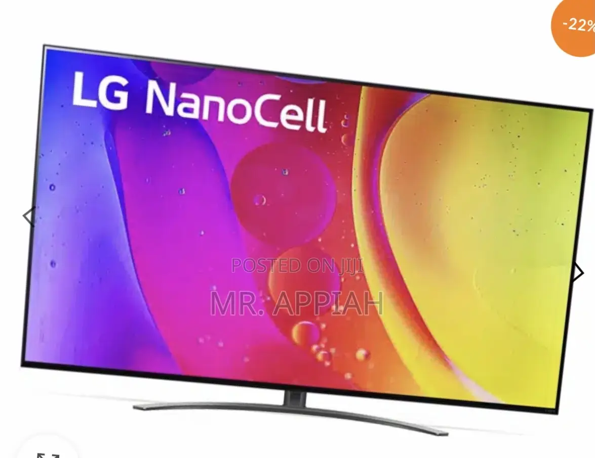 Sleek Designed LG 65NANO763 65” Nanocell Smart Tv.