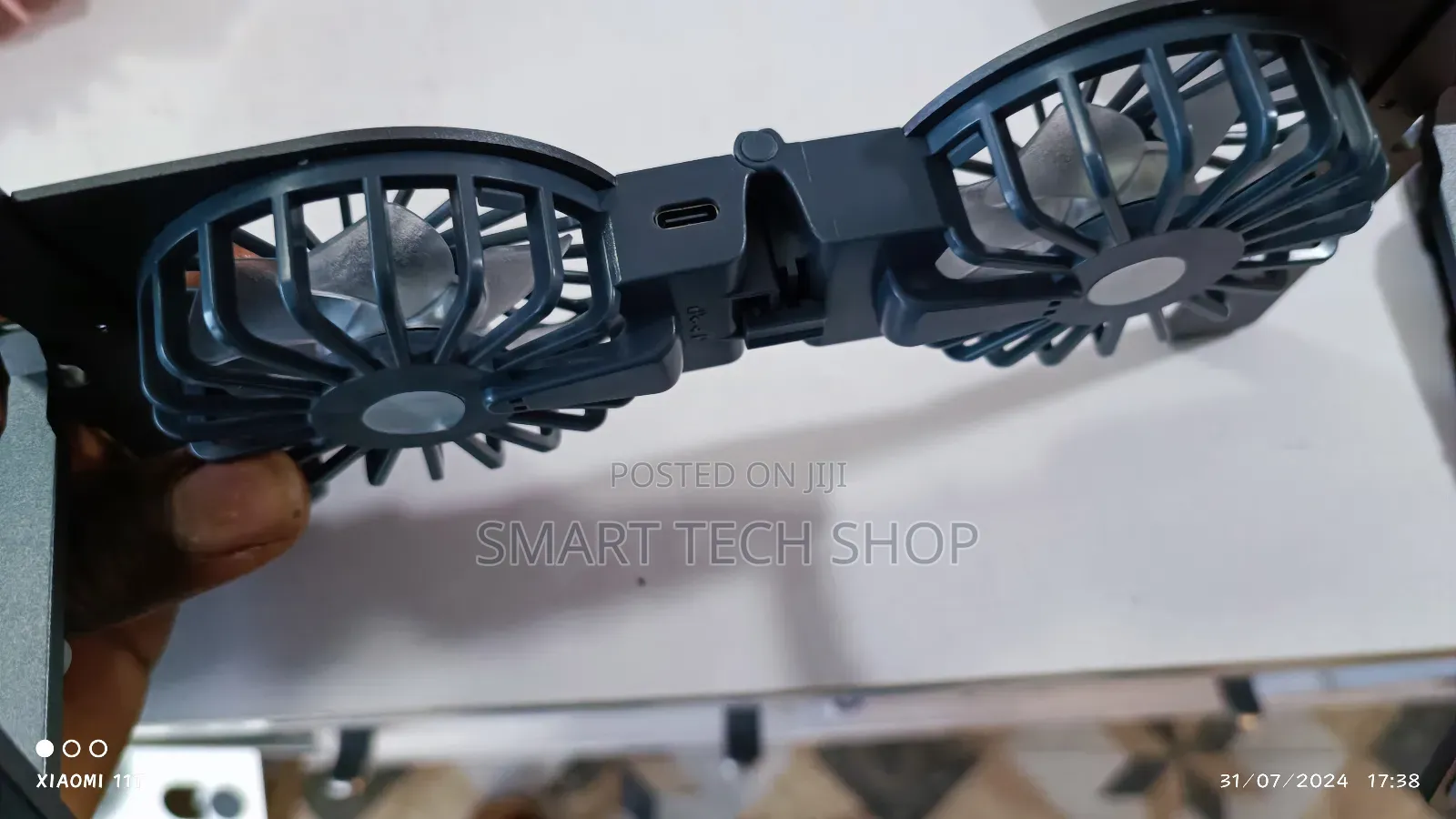 7 Level Foldable Aluminium Laptop Stand + Fan + RGB Light