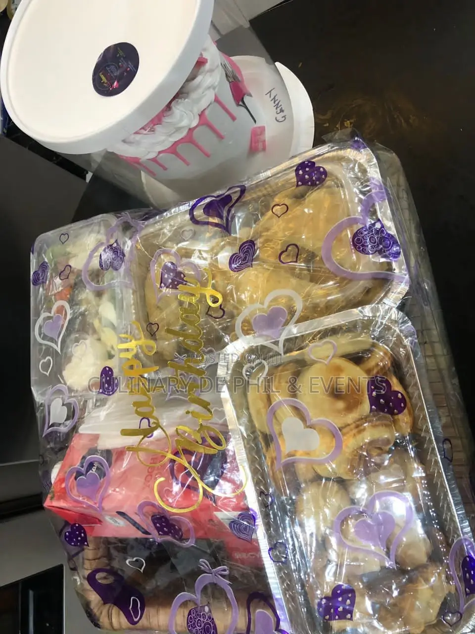 Cake With Lunch Basket