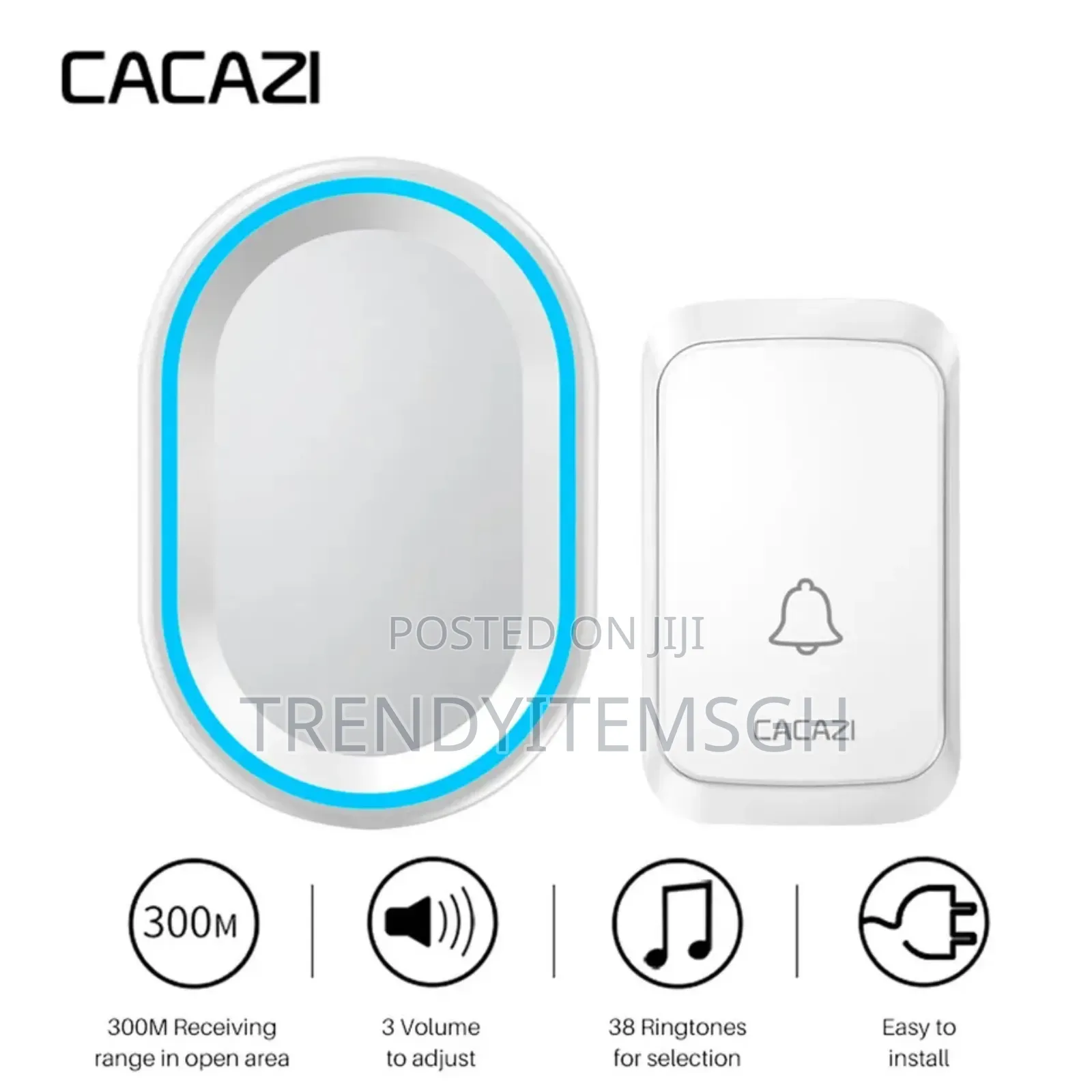 300m Range Wireless Remote Doorbell