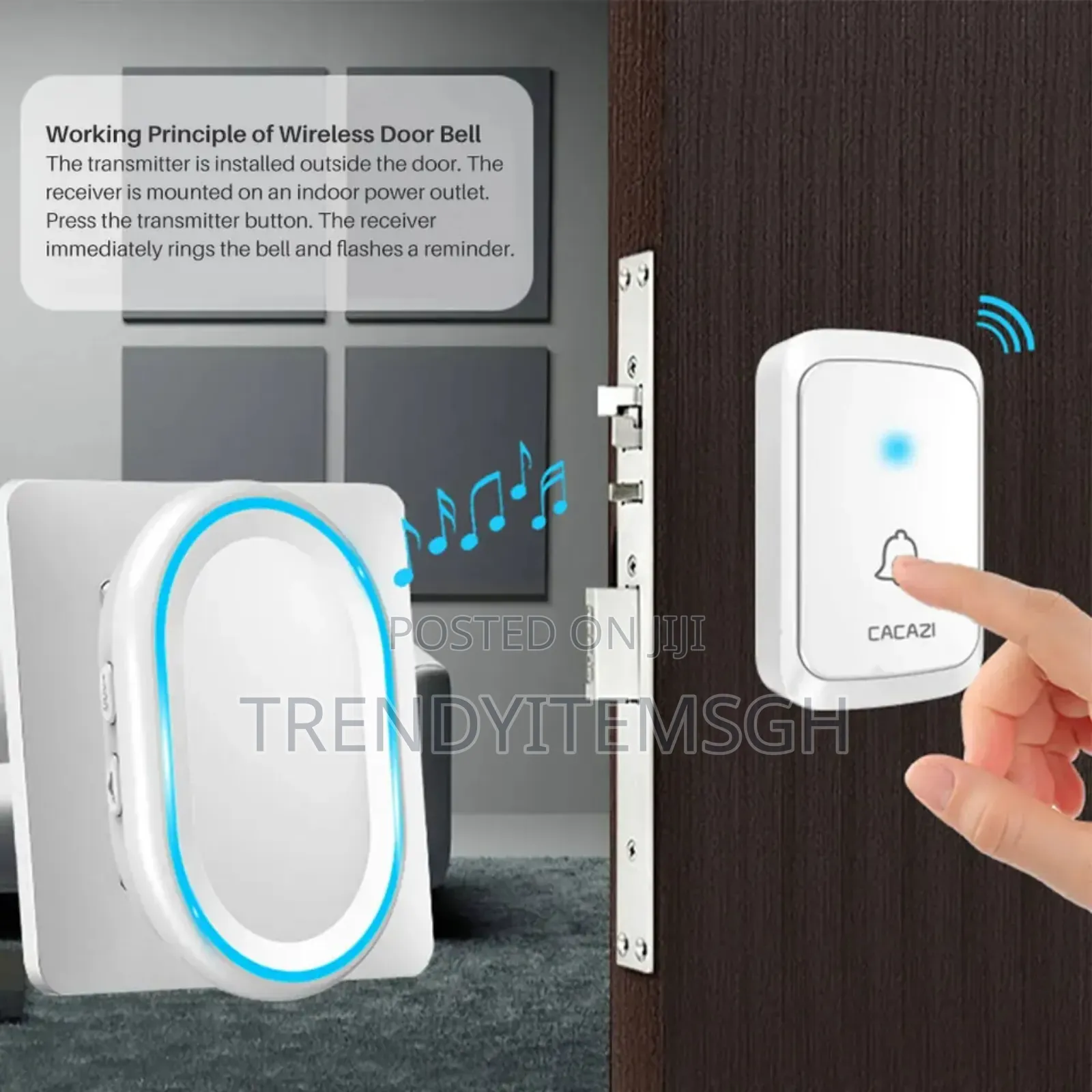300m Range Wireless Remote Doorbell