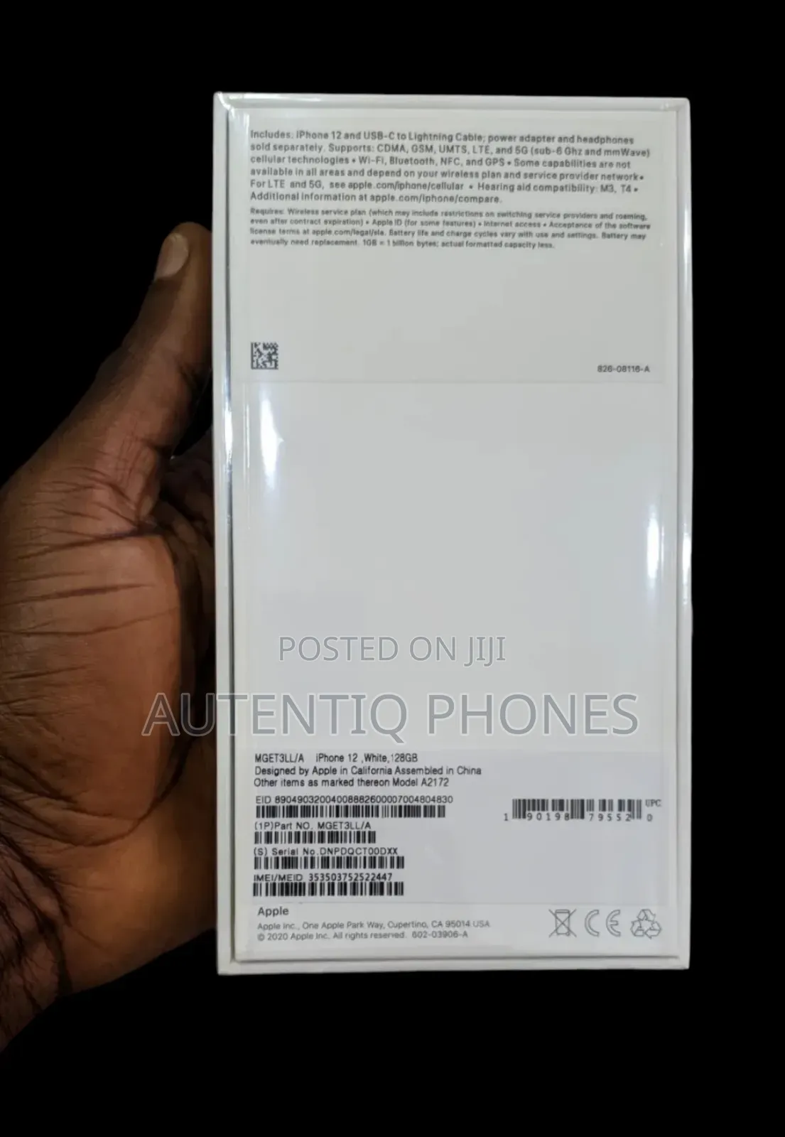 New Apple iPhone 12 128 GB White