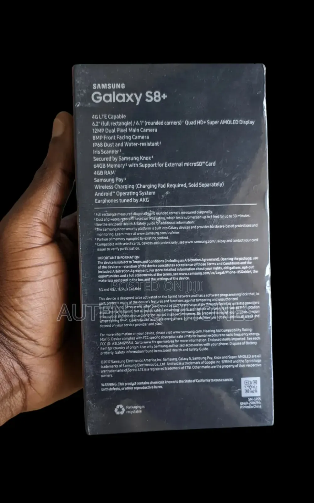 New Samsung Galaxy S8 Plus 64 GB Black