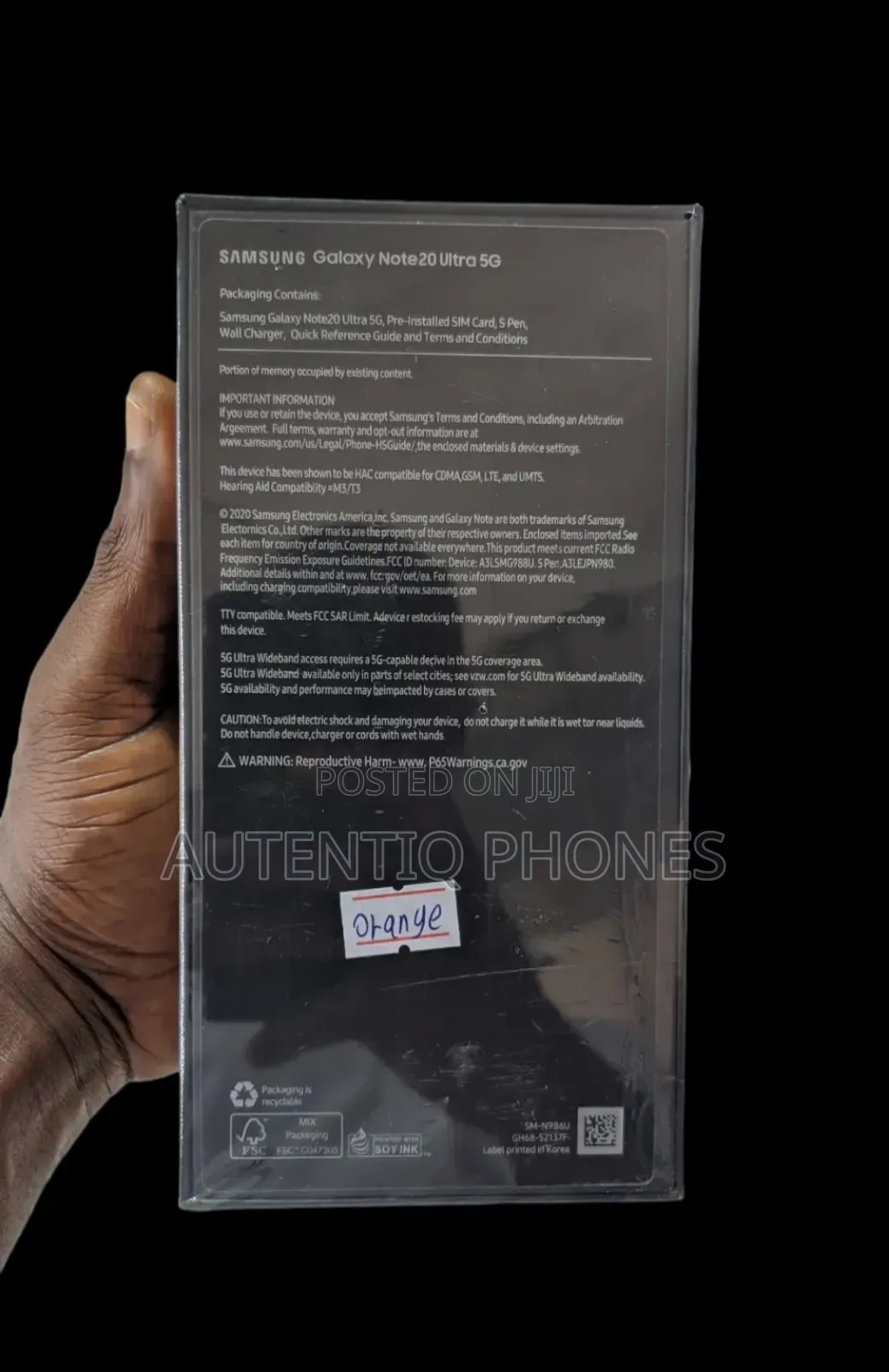 New Samsung Galaxy Note 20 Ultra 5G 128 GB Bronze
