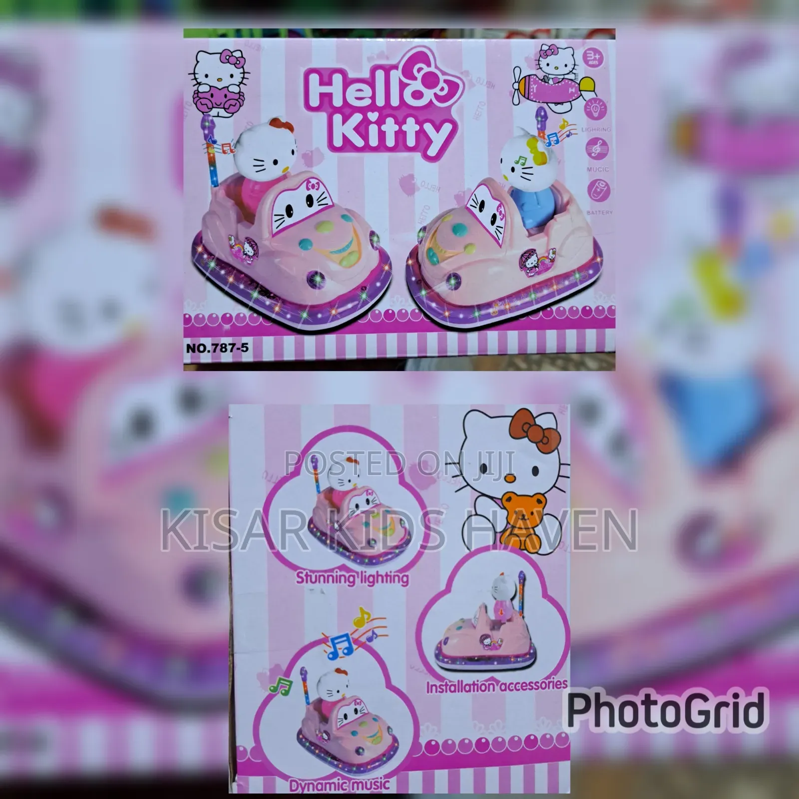 Hello Kitty Musical Car With Light