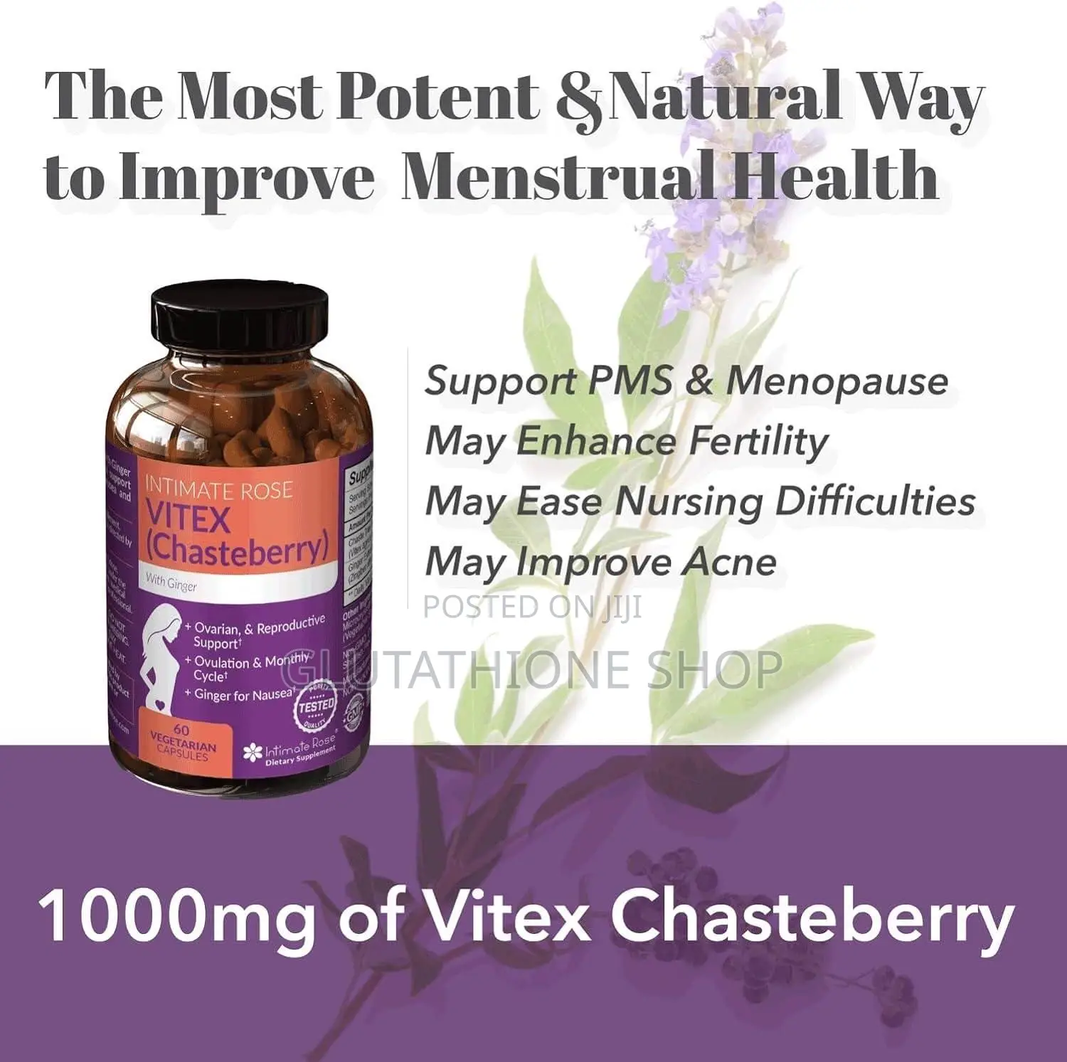 Vitex Chasteberry Supplement for Women: Natural Hormone