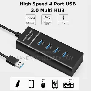 High Speed 4 Port USB 3.0 Multi HUB Splitter Expansion USB