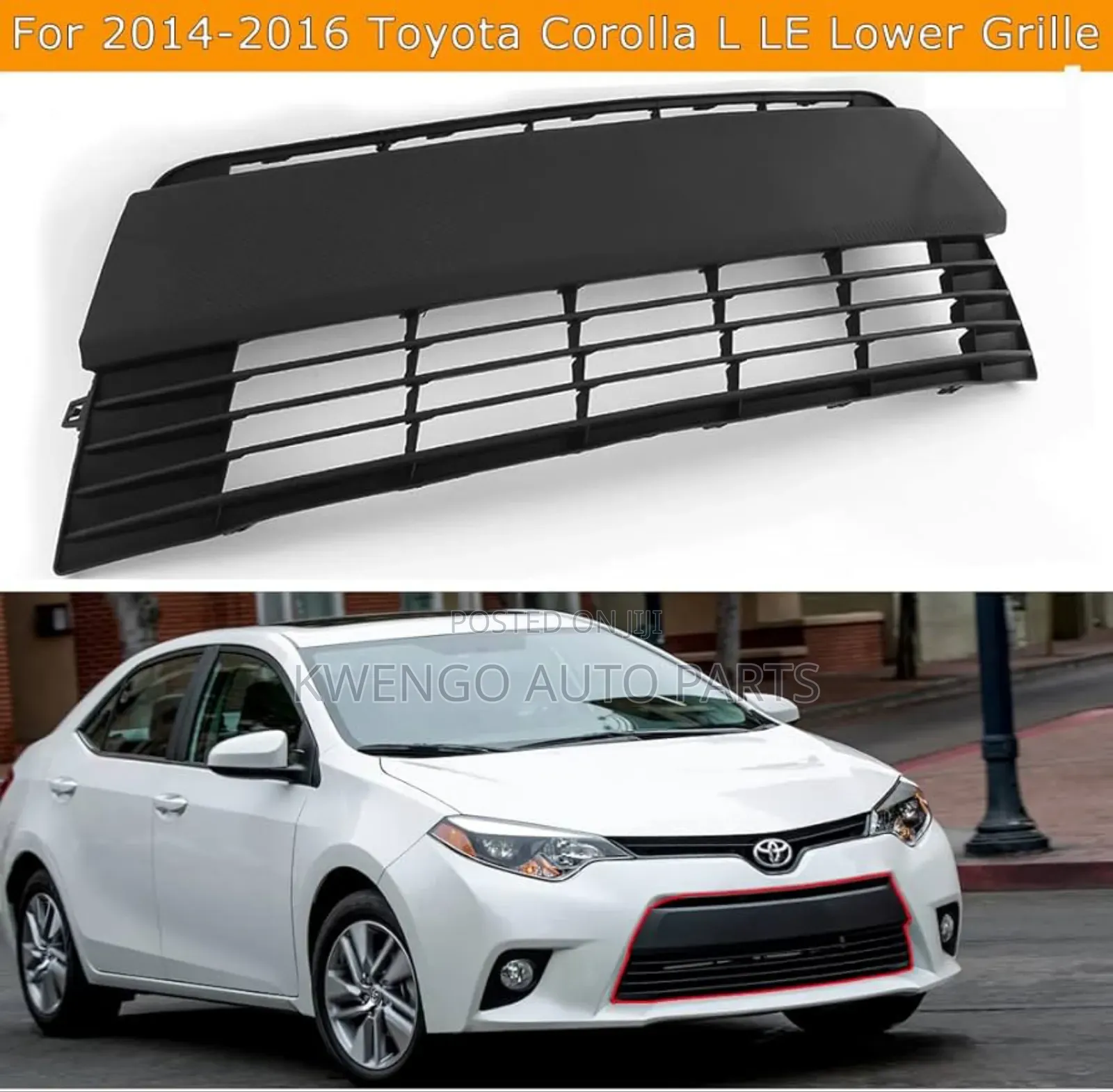 Corolla Bumper Grille 2014, 2015 ,2016