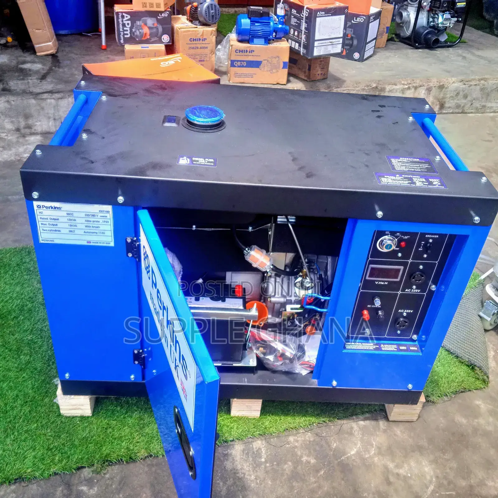 Complete Standard 15kva Perkins Diesel 16500watt Generator