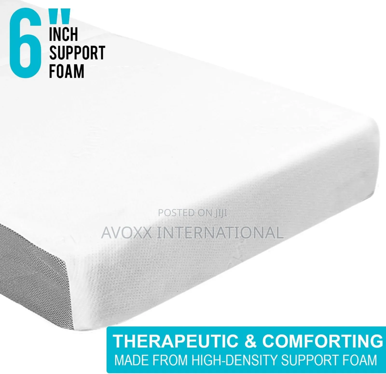 SAMAY 6 Inch Tri Folding Foam Mattress /Waterproof Cover