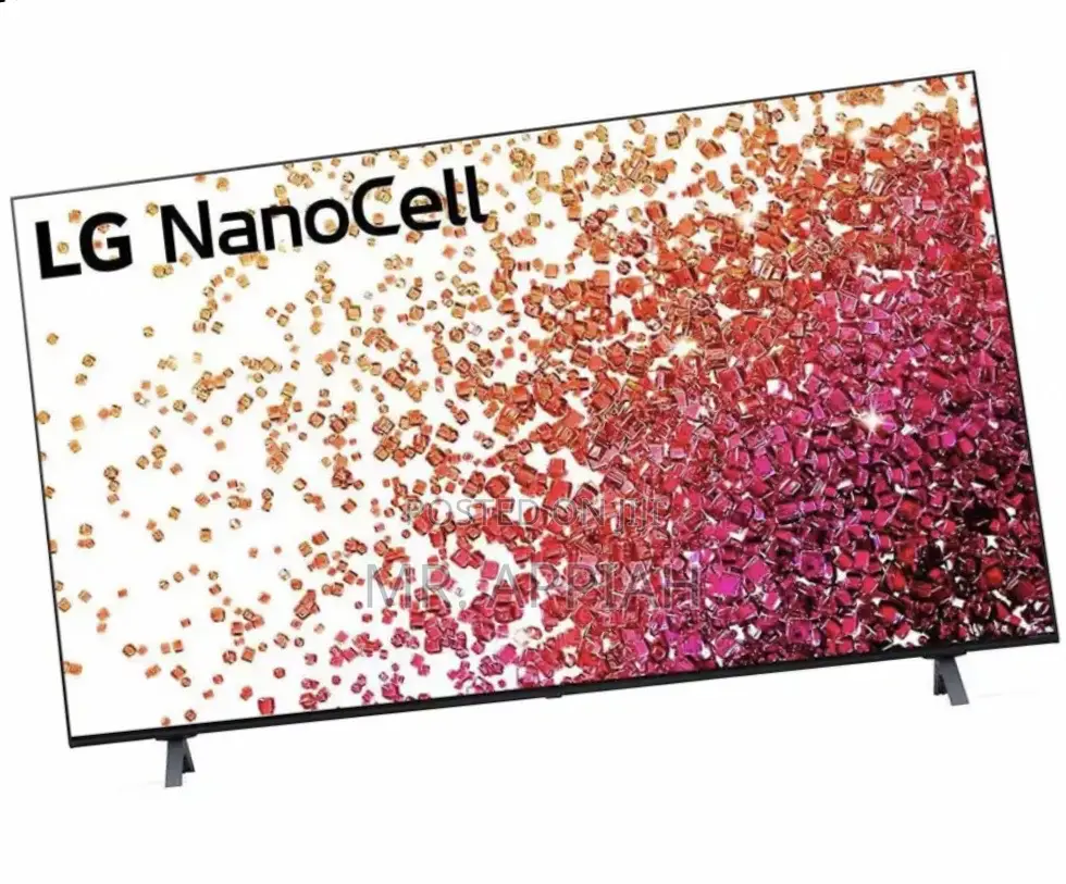 Sleek LG 50nano75 50 Inch Nanocell HDR Smart Tv.