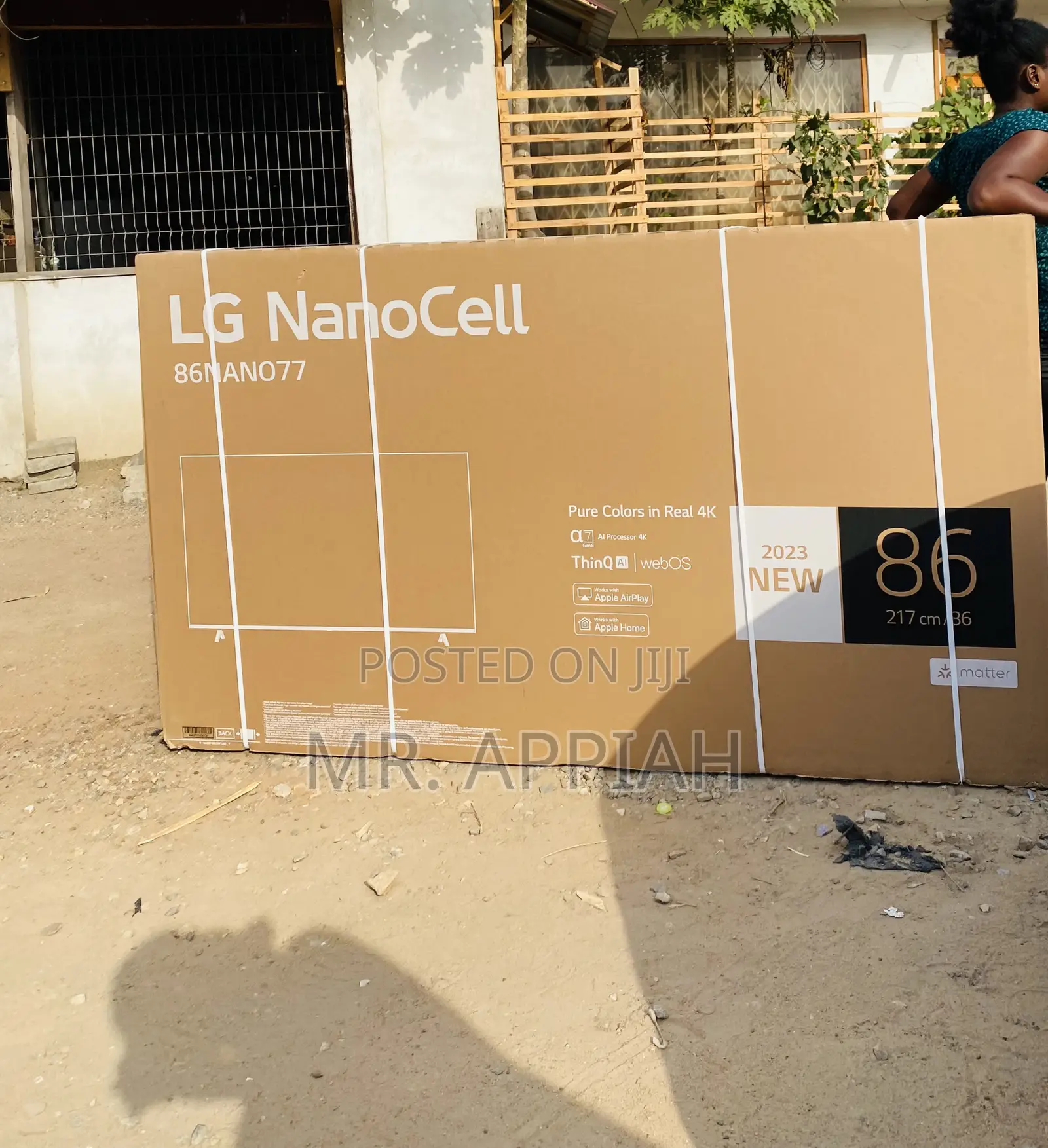 Sleek Designed LG 86qned816 86” HDR Smart Television.