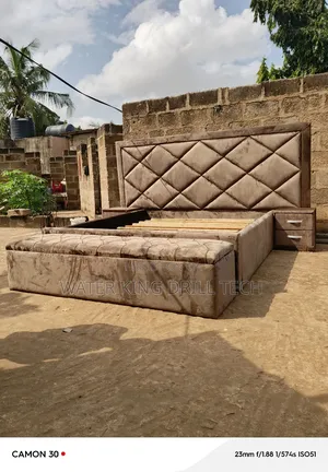 King Size Bed Frames With Side Drawers And Ottoman
