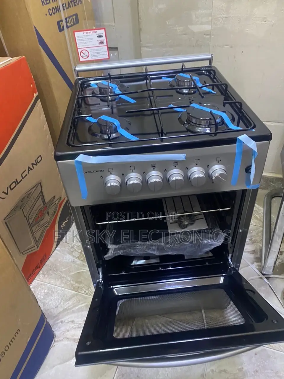 Profitable Volcano 4burner Gas Cooker With Oven Grill