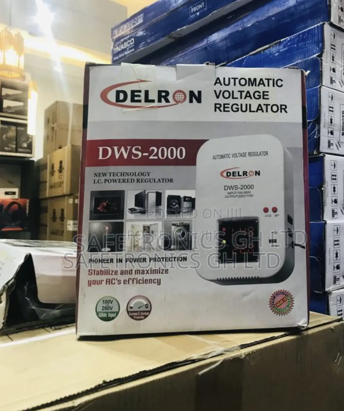 Elegant  DWS-3000 Automatic Wall Voltage Regulator Delron 