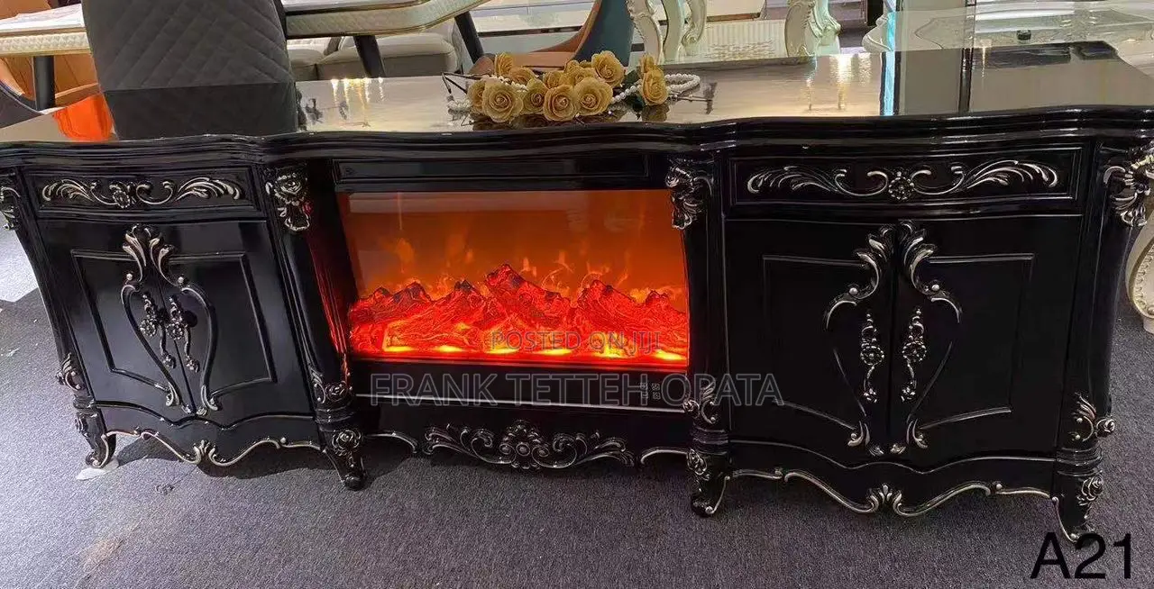 Classic Electrified Fireplace Tv Stand for Smart Home