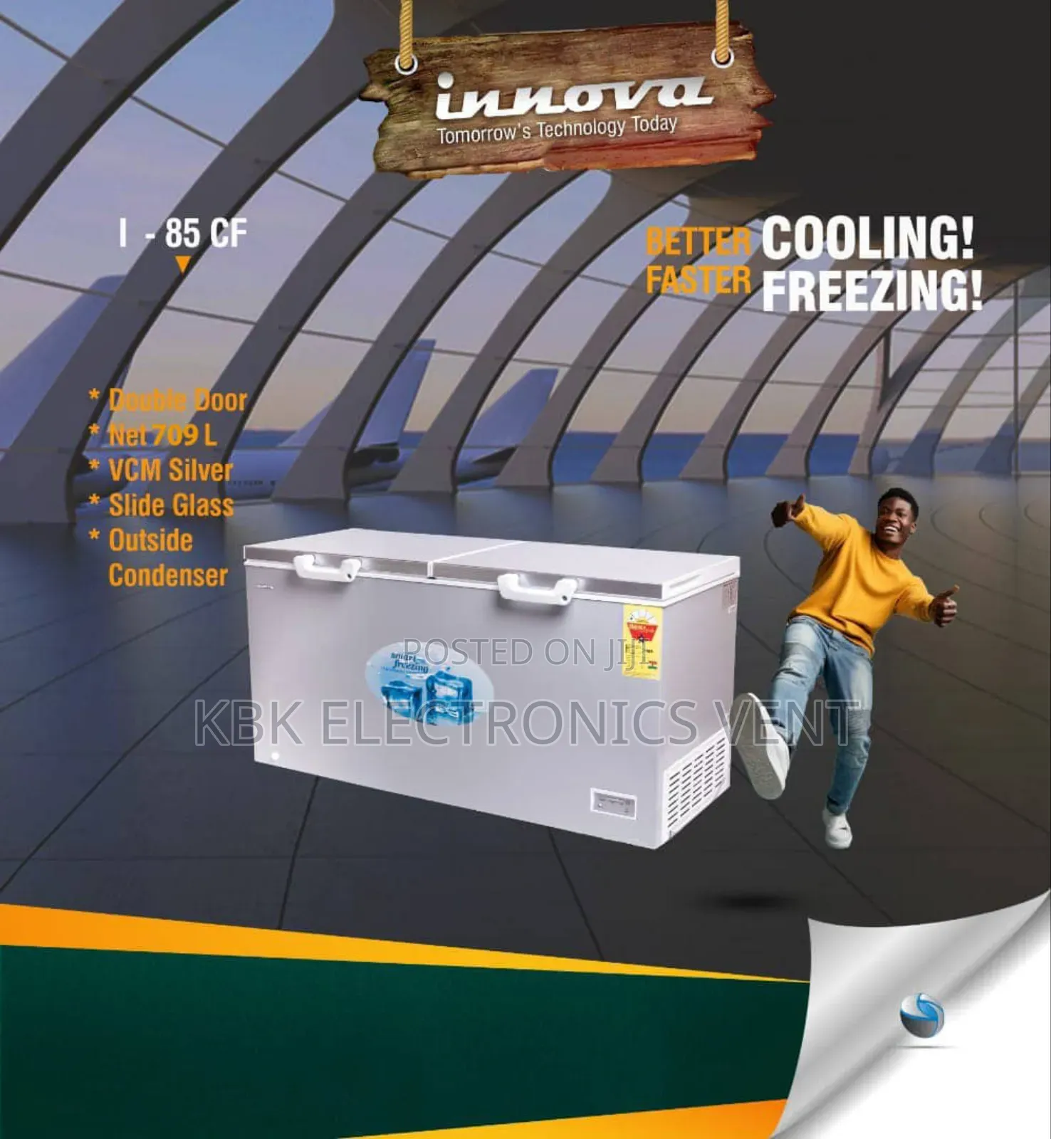 Innova 710liters Double Door Chest Freezer