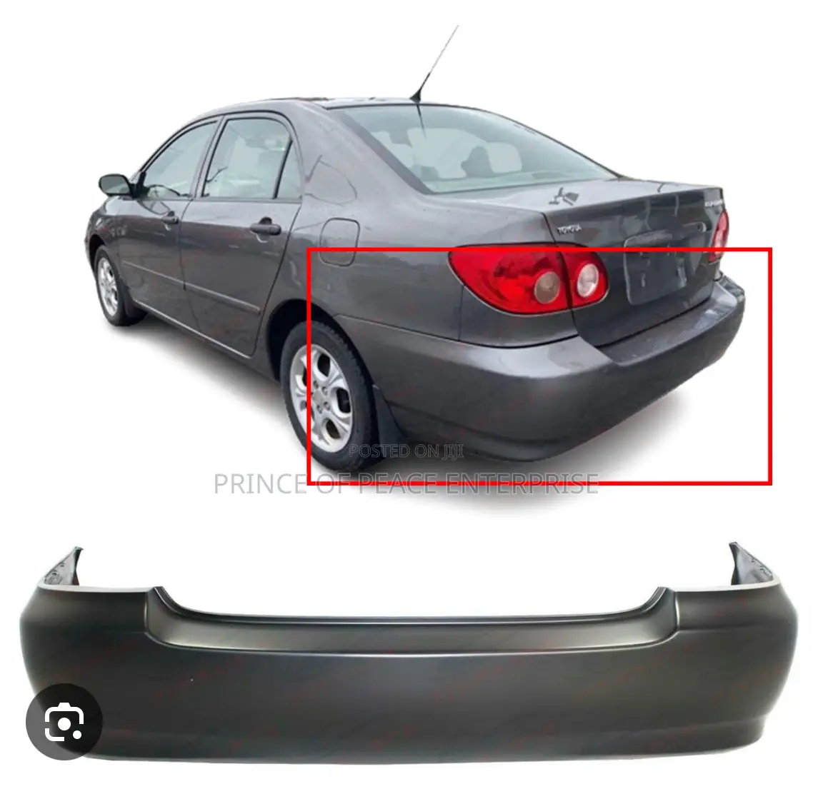 Real Bumper for Toyota Corolla 2003