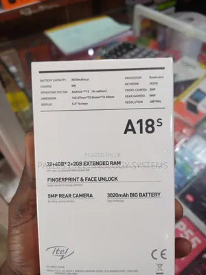 New Itel A18s 32 GB Blue