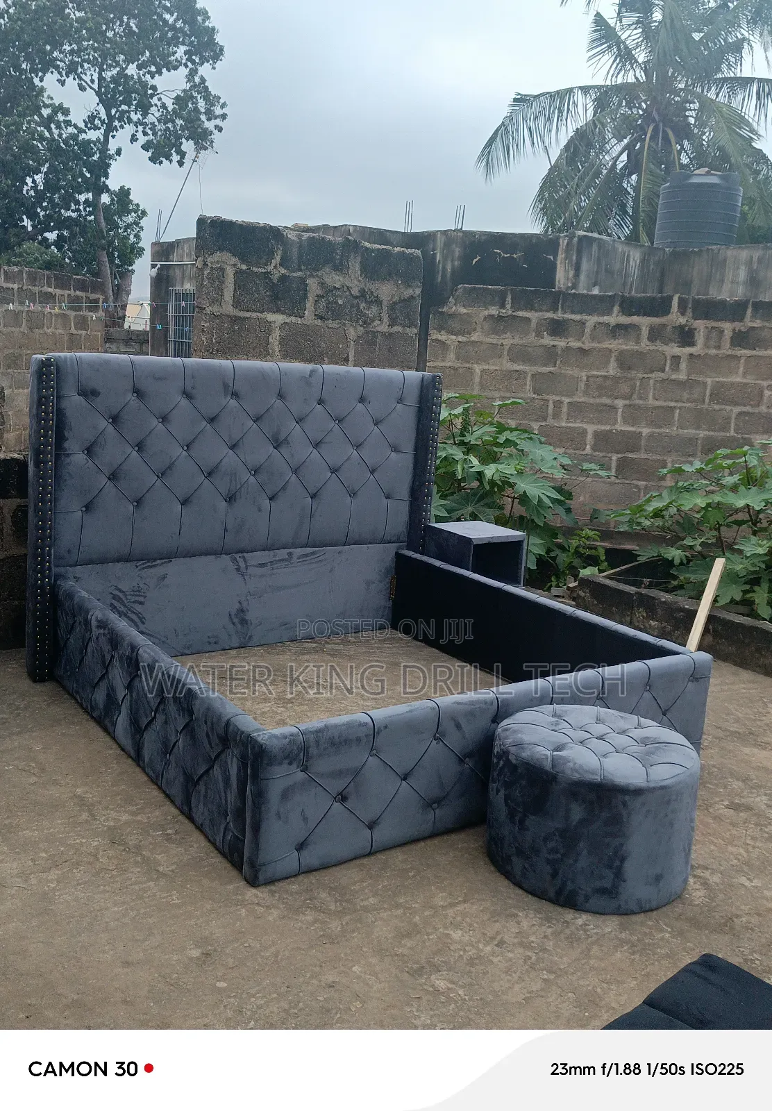 Queen Size Bed Frames With Side Drawer And Ottoman