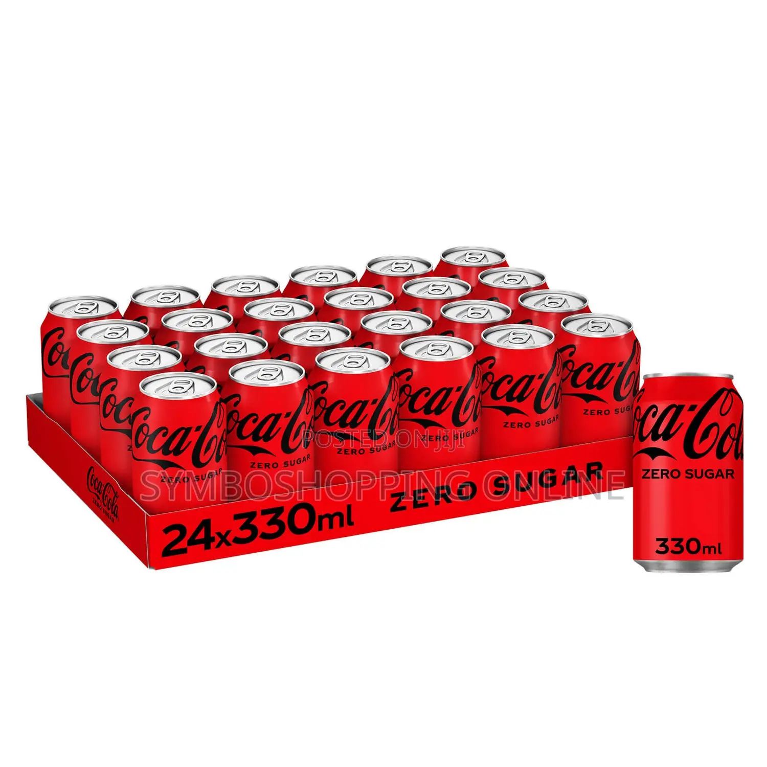 Coca-Cola Coke Zero Sugar Soft Drink Cans 24 X 330ml