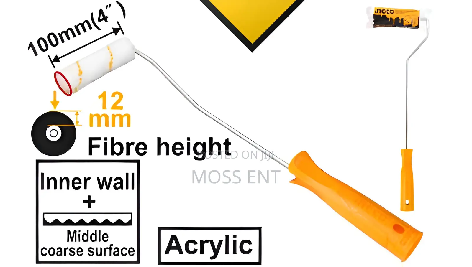 Cylinder Brush Inner Wall - 4" - Hrht061001