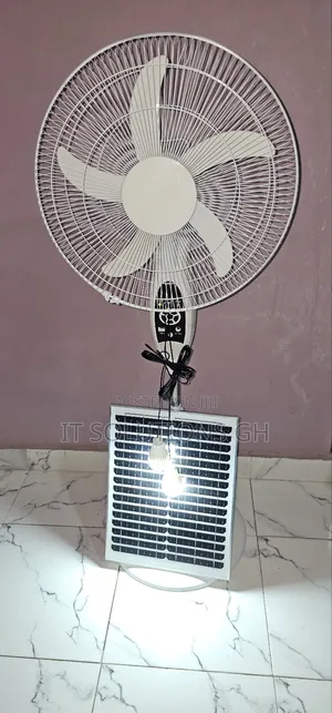 Solar Fan With LED Light