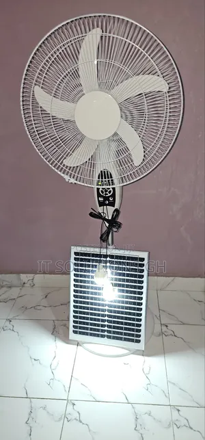 Solar Fan With LED Light