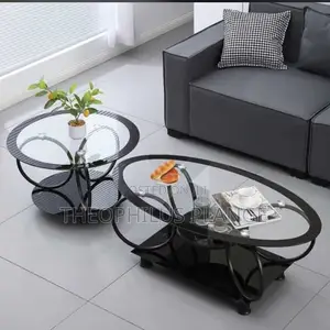 2 in 1 Glass Center Table