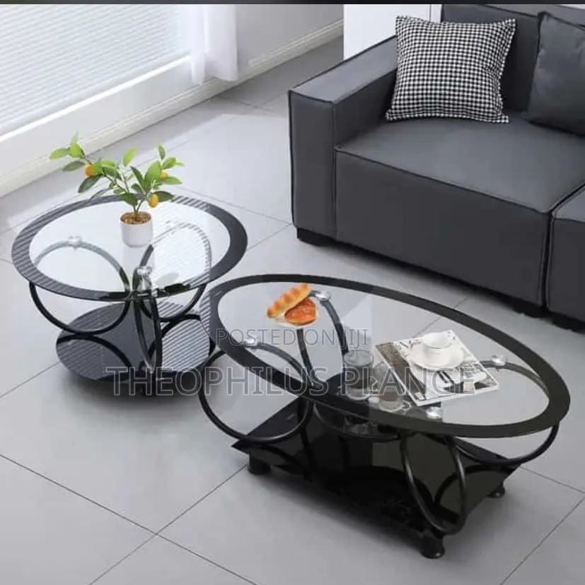 2 in 1 Glass Center Table