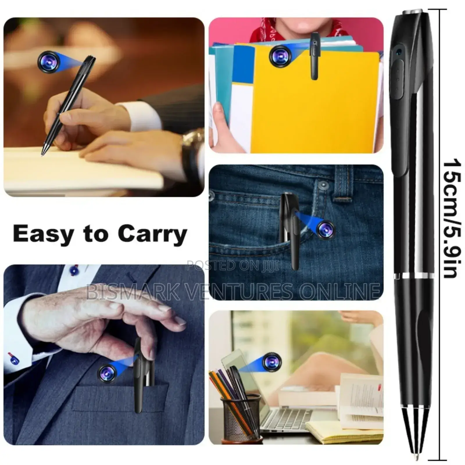 12mp Spy Camera Hd 1080p Hidden Camera Pen V8