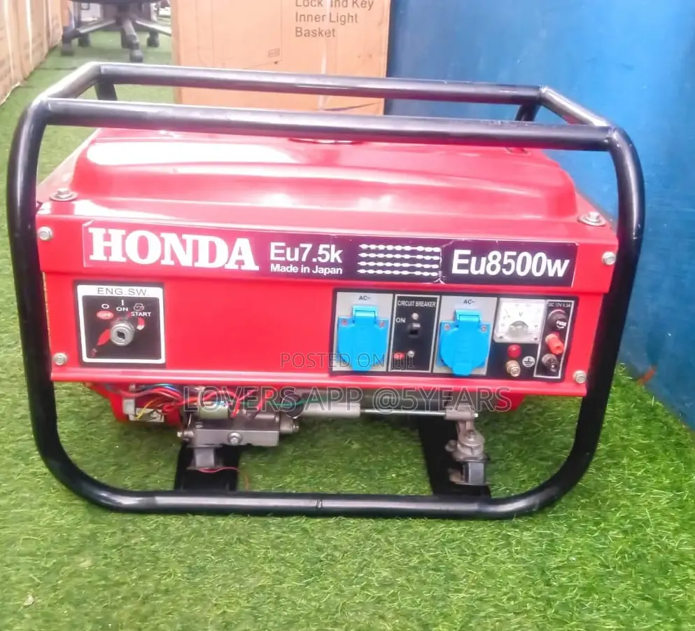 Honda Japan Made Generator 7.5kva 8500W Key Start Petrol