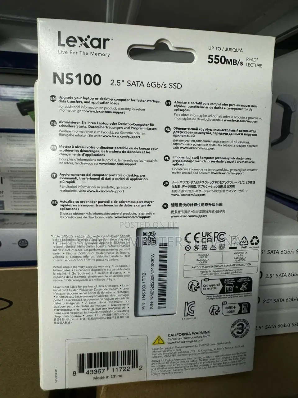 Lexar Lns100 SSD 2.5 Internal 1tb Sata SSD