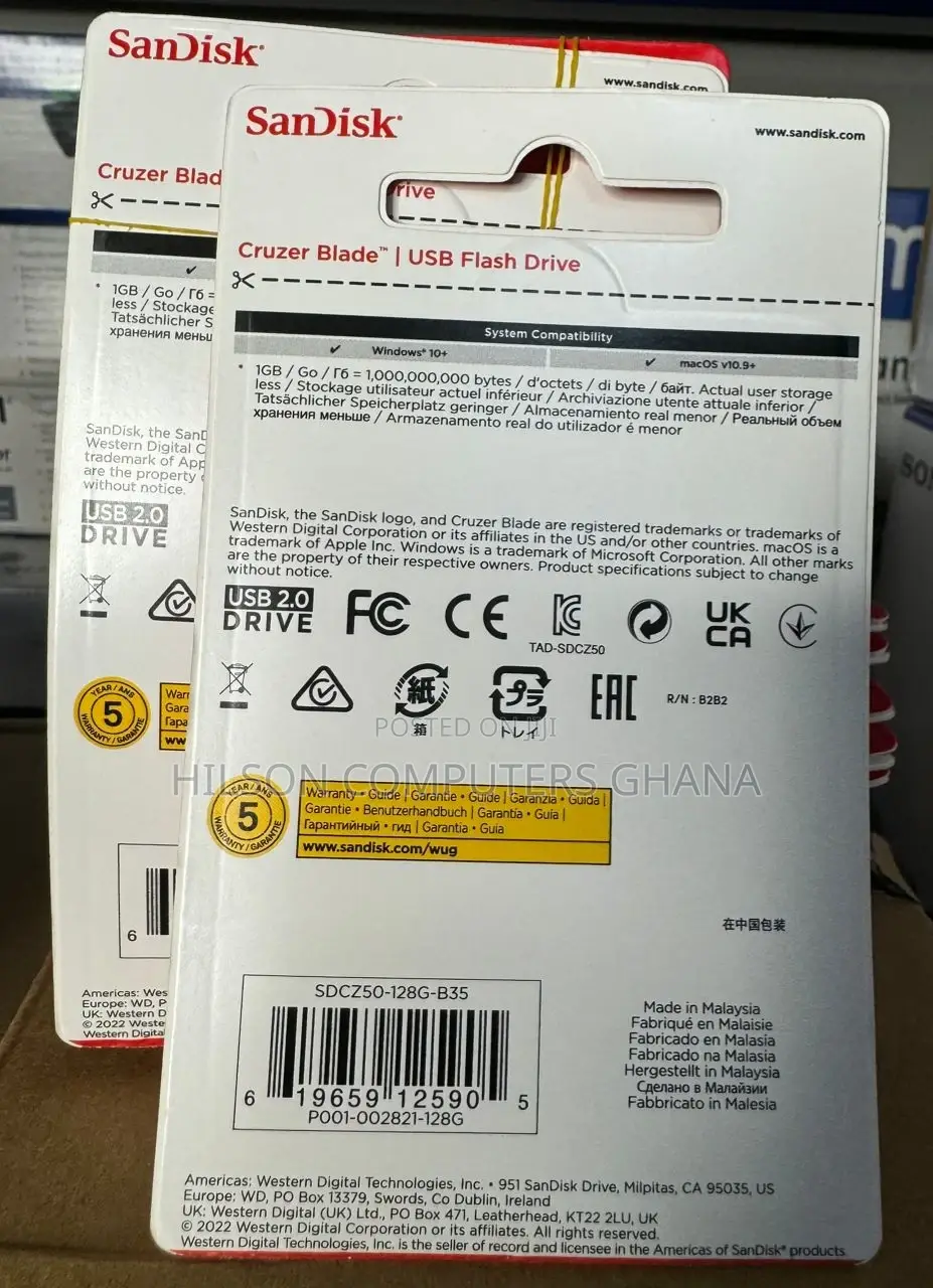 Sandisk Cruzer Blade 2.0 Flashdrive 64gb