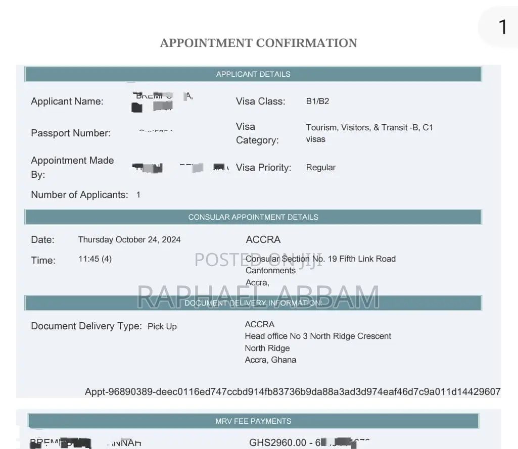U.S. Appointment