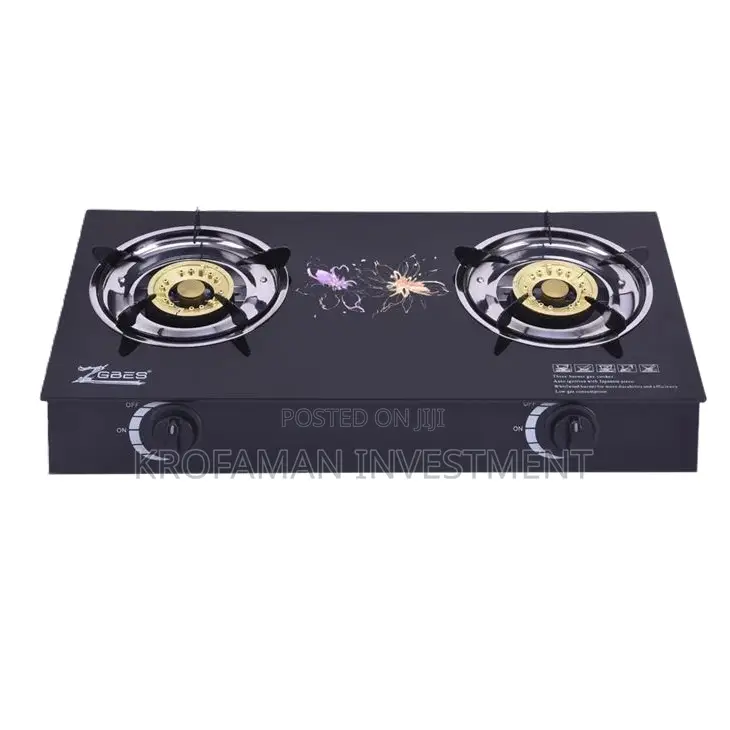 ZGBES 2burner Glass Top Gas Stove