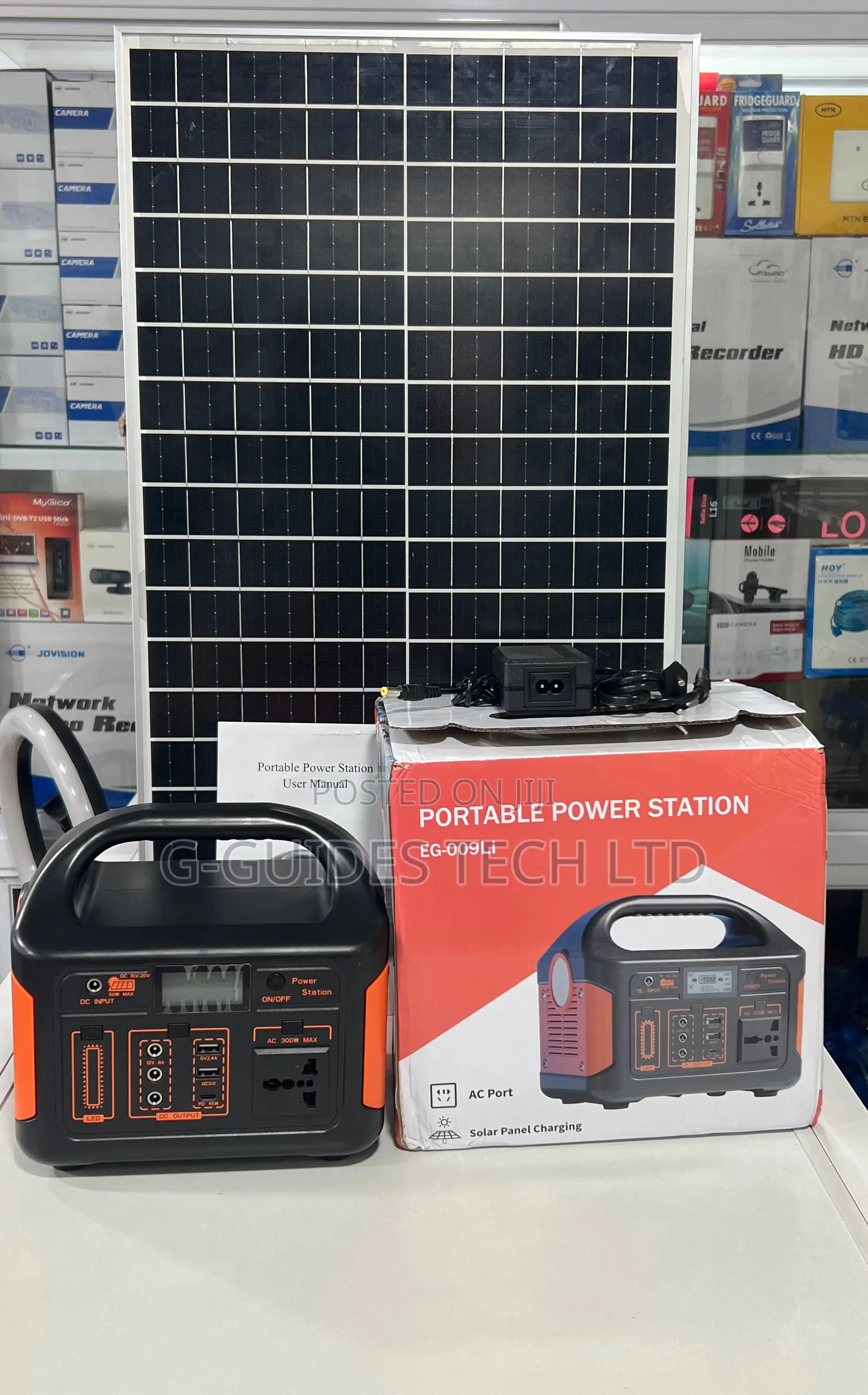 300w Multi-Function Portable Power Station With Solar Panel