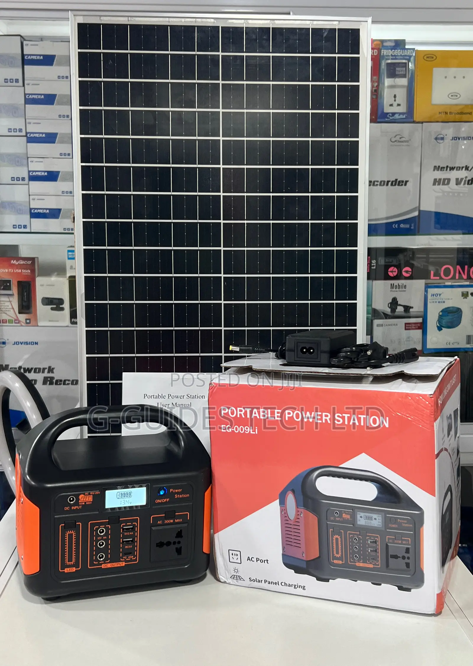 300w Multi-Function Portable Power Station With Solar Panel