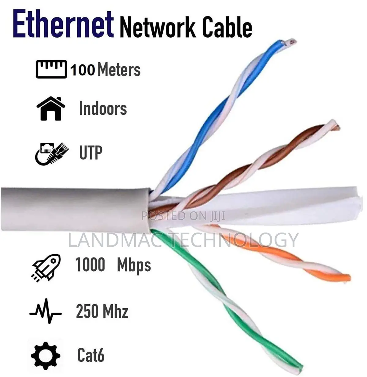 100 Meter CAT6 Cable Ethernet Network