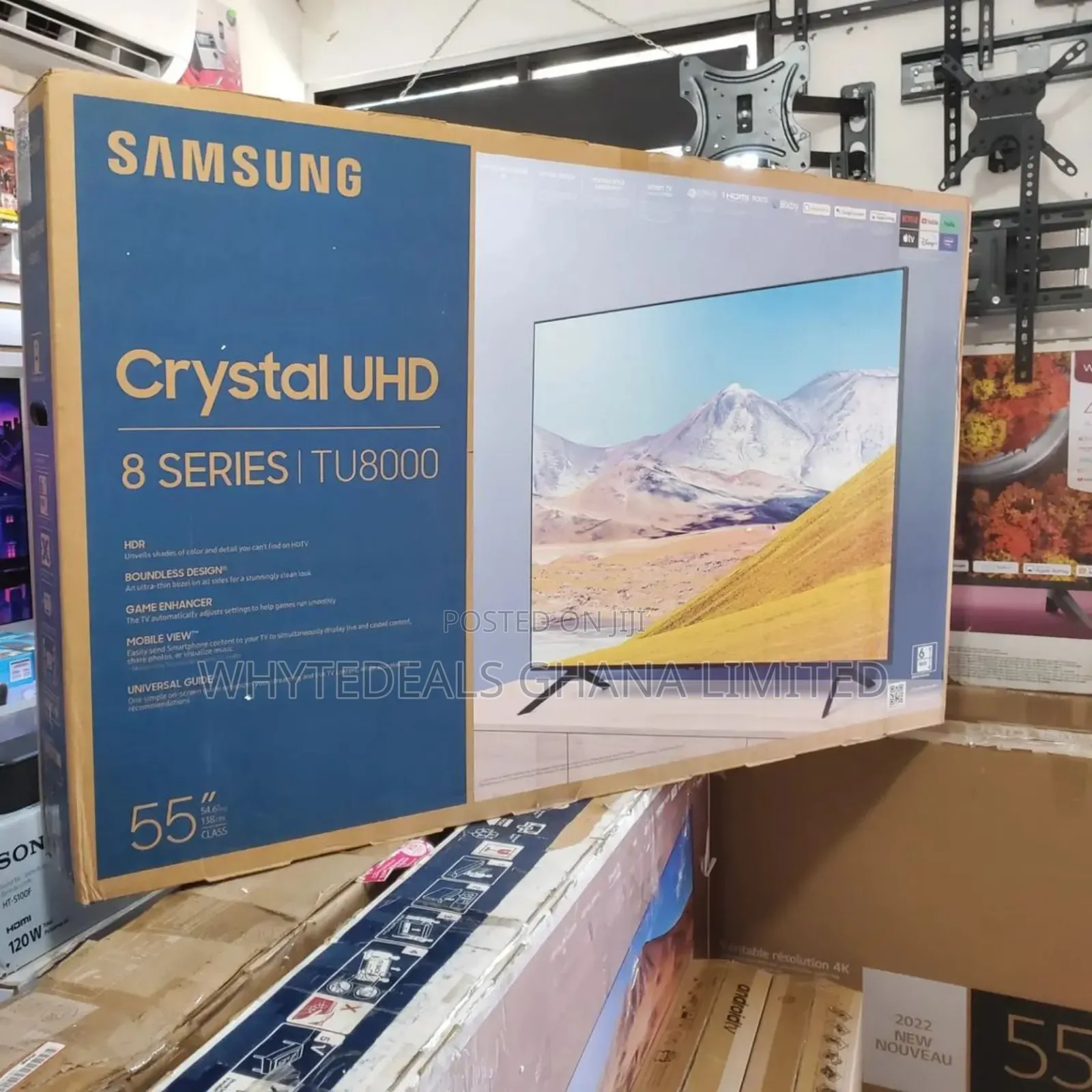 Tu8000 Samsung 55" Crystal Uhd 4k Smart Led Tv- Ultra Slim