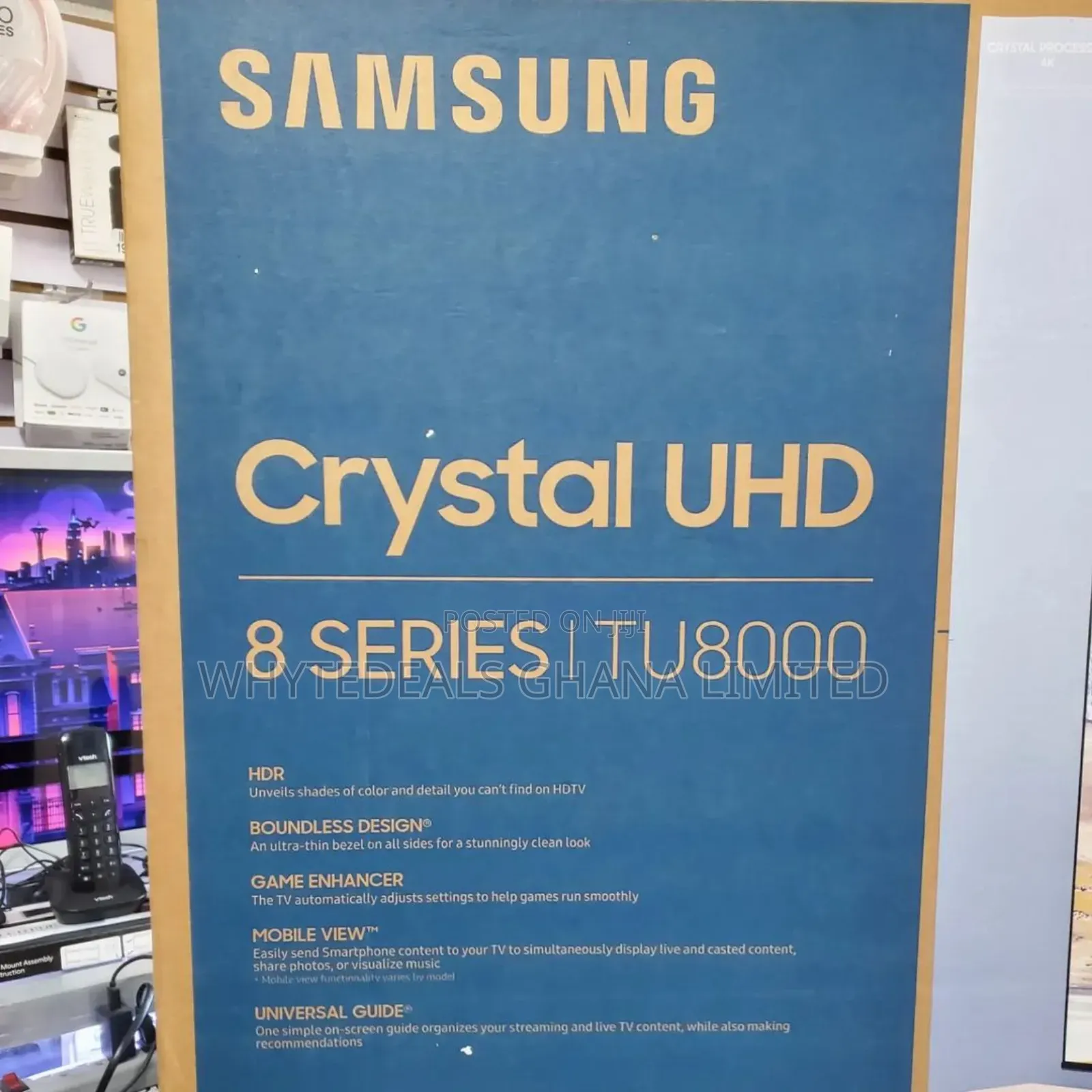 Tu8000 Samsung 55" Crystal Uhd 4k Smart Led Tv- Ultra Slim