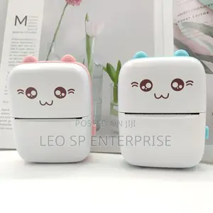 Mini Thermal Printer With 5 Sticker Paper Rolls