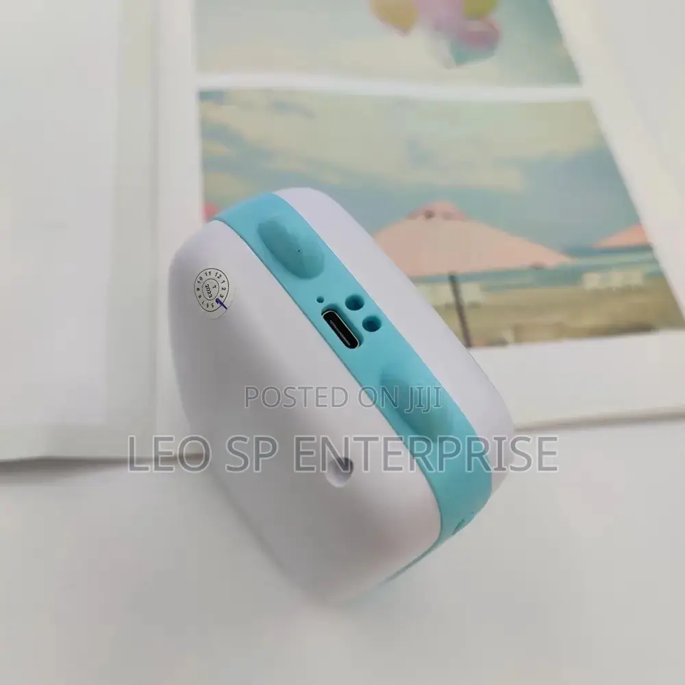 Mini Thermal Printer With 5 Sticker Paper Rolls