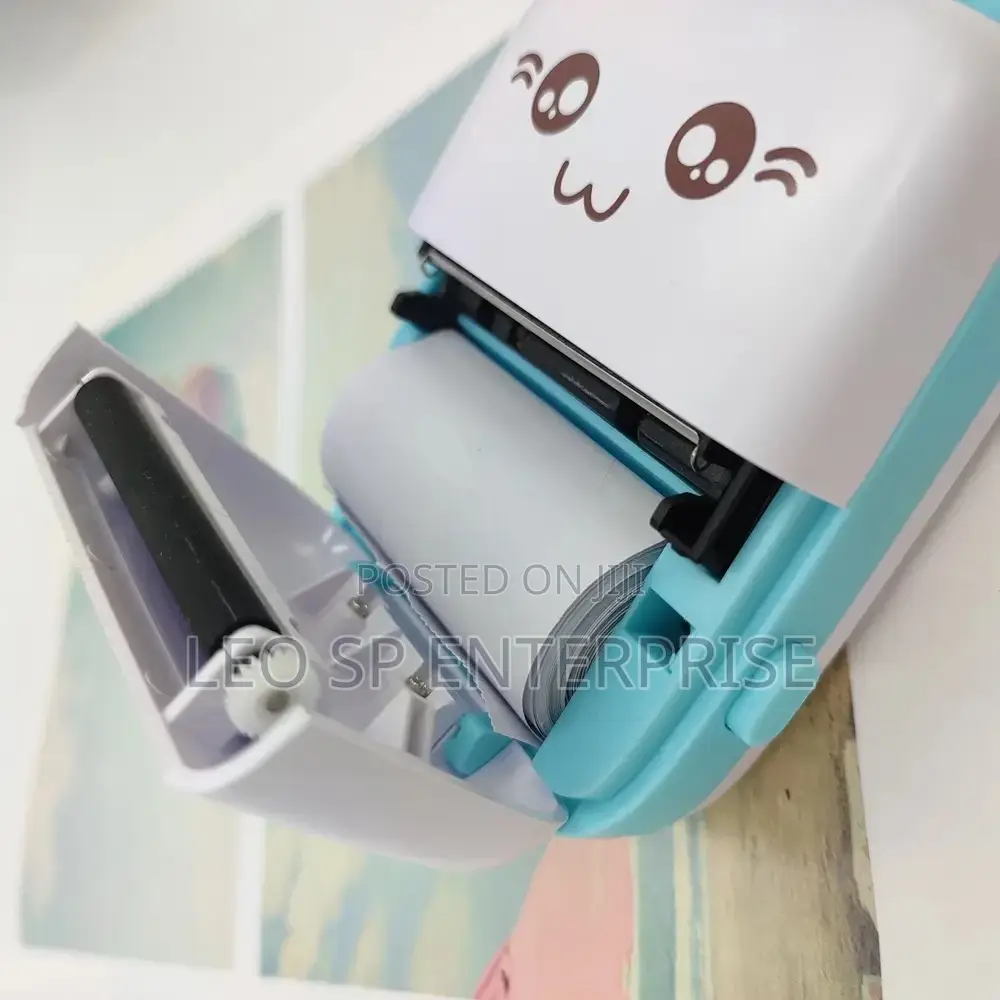 Mini Thermal Printer With 5 Sticker Paper Rolls
