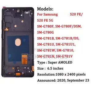 Original S20 Fe Screen