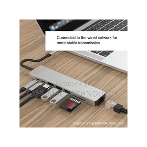 8-in-1 Usb C Hub Type-C Docking Station Multiport Adapter