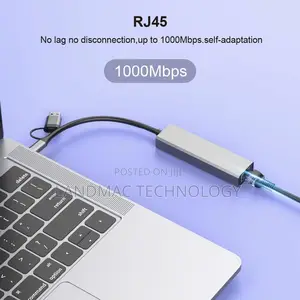 USB C Hub (4-in-1) With USB A,Ethernet
