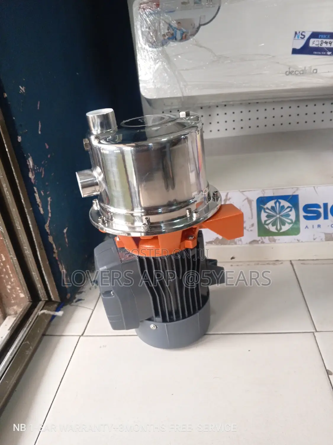Water Pump- Leo Water Pump 1.0hp- Stainless Steel Jet