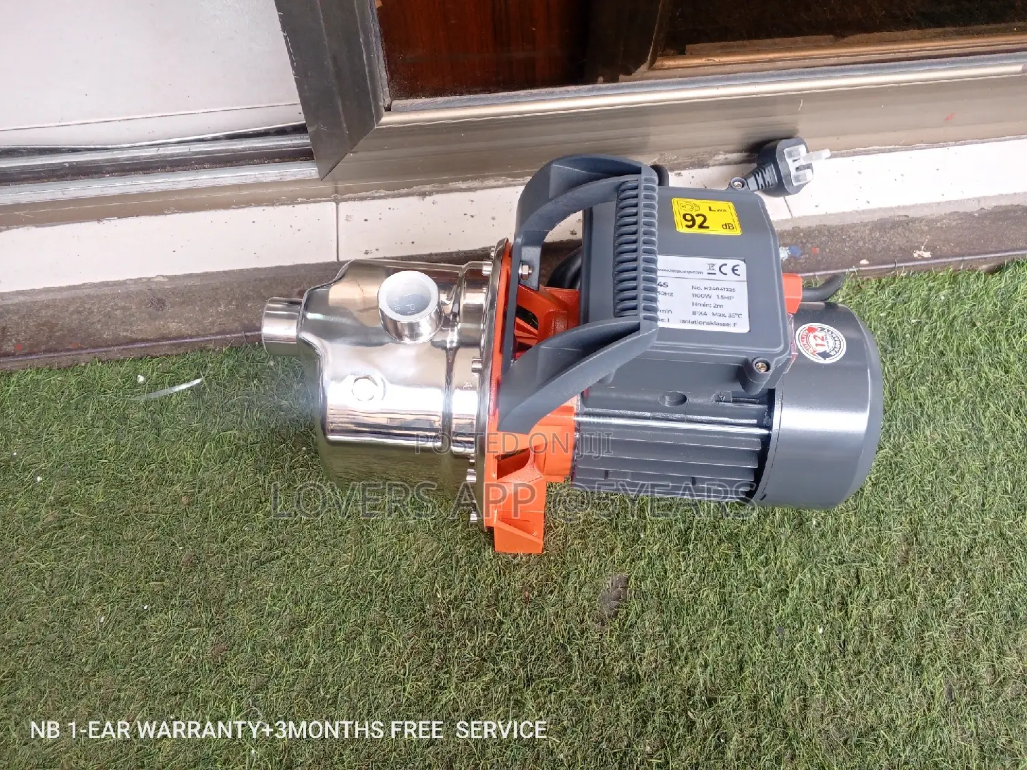 Pump Leo Water 1.5HP Stainl Pump Steel Jet
