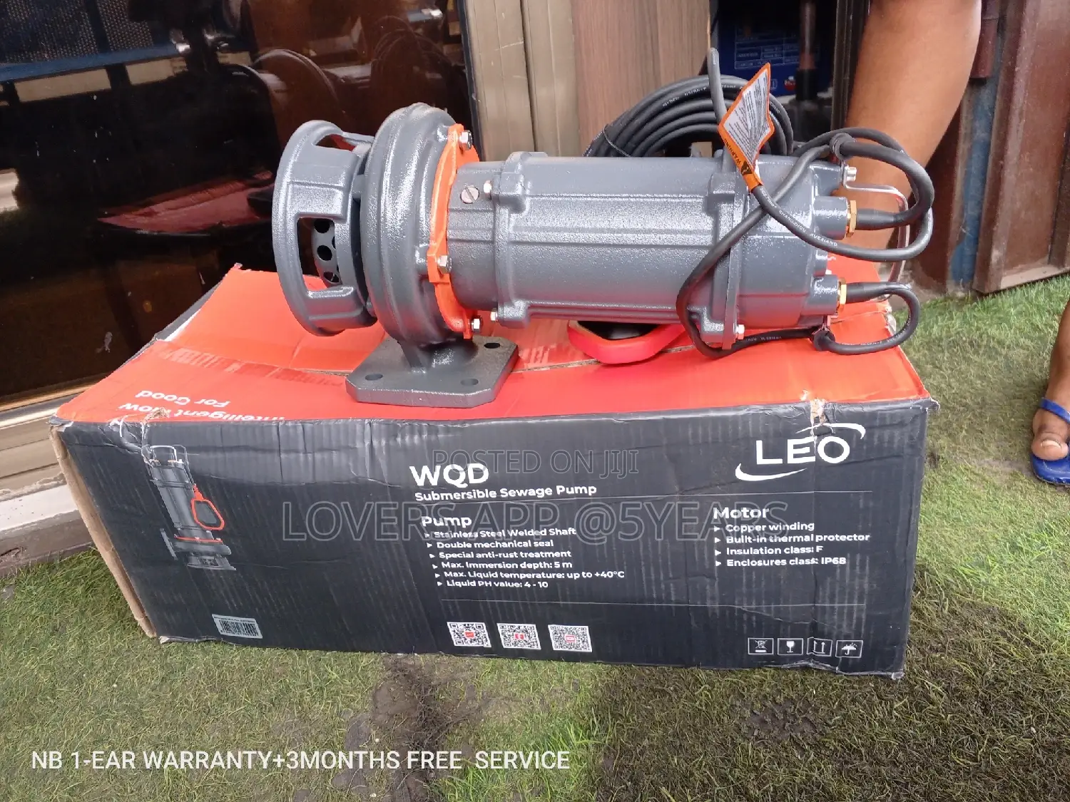 Water Pump- Leo 1.0hp- Stainless Water
